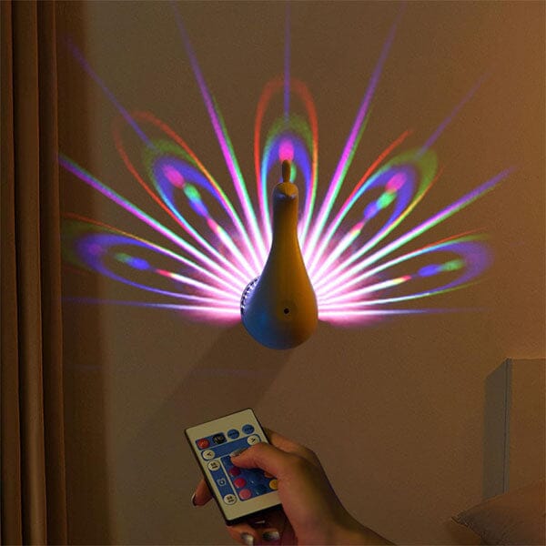 PeacockPop Wall Sconce Peacock Projection Touch Lamp Simple Exclusive 
