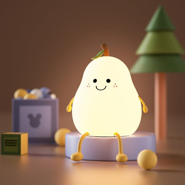 Peari: The Adorable Decorative Pear Night Light | 7 Color Modes Simple Showcase 