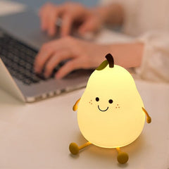 Peari: The Adorable Decorative Pear Night Light | 7 Color Modes Simple Showcase 