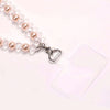 Vogue Strap: Pearl & Glass Crystal Bead Charm Bracelet Phone Accessory Chain