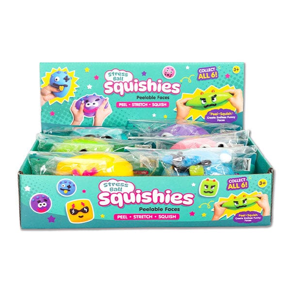 Stress Ball Squishies® Peelable Faces Fidget Toy (1pc) Character Ships Assorted Simple Taba Peelables