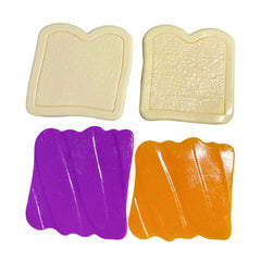 Taba Squishies® Peelables Deluxe Premium Silicone Fidget Toy (1pc) PB&J Sandwich