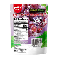 Amos Peelerz Fruit Gummy Candy (6oz) Multiple Flavors Simple Showcase 
