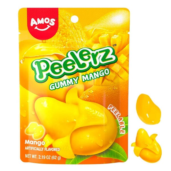 Amos Peelerz Fruit Gummy Candy (6oz) Multiple Flavors Simple Showcase 