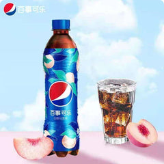 Pepsi White Peach Oolong Flavor Soda Drink (500mL) Limited Edition Import