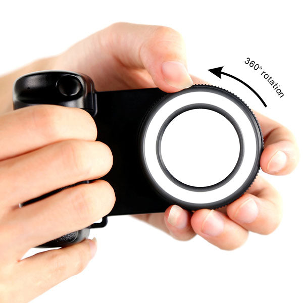 GearWaves 3-in-1 Magnetic Phone Grip & Mini Ring Light (Includes Remote) Simple Exclusive 