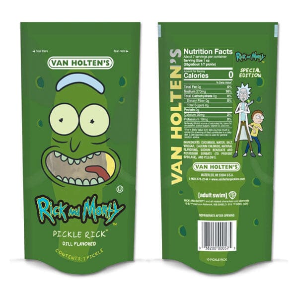 Van Holten's Rick & Morty Special Edition Dill Flavored Pickle Pouch (1pc) Preorder Showcase 