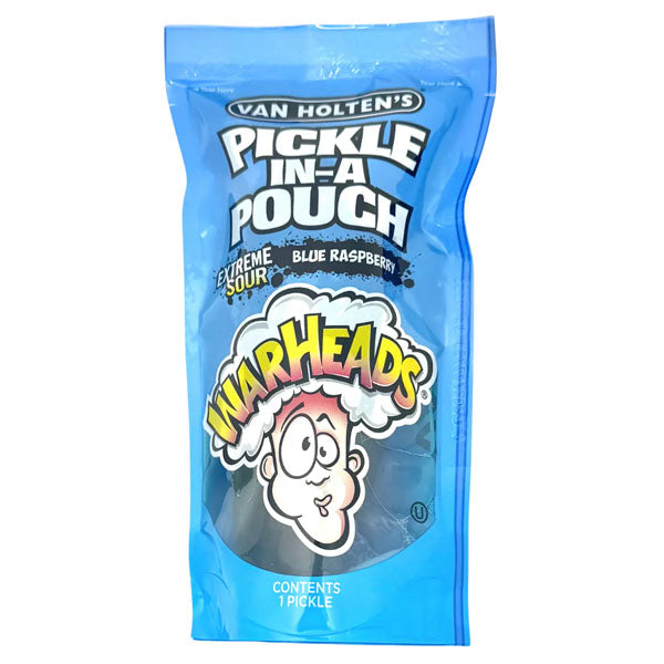Van Holten's x Warheads Extreme Sour Blue Raspberry Jumbo Pouched Pickle