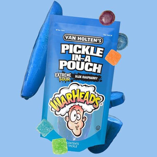 Van Holten's x Warheads Extreme Sour Blue Raspberry Jumbo Pouched Pickle Simple Van Holten's 