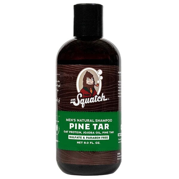 Dr. Squatch® All-Natural Shampoo For Men | "Pine Tar" Scent (8oz) Simple Showcase 