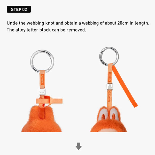 Pop Mart x THE MONSTERS: Pin For Love N-Z Series Plush Keyring Figurine Blind Box (1pc)