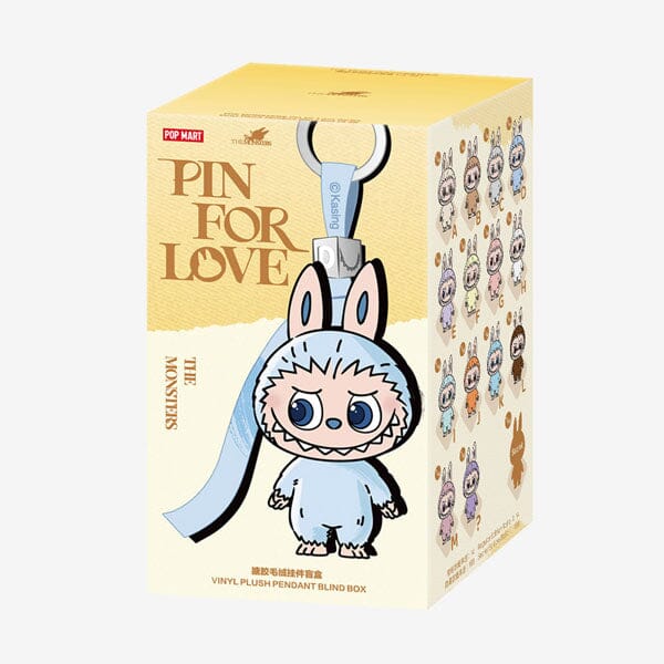 Pop Mart x THE MONSTERS: Pin For Love A-M Series Plush Keyring Figurine Blind Box (1pc) Simple Pop Mart 