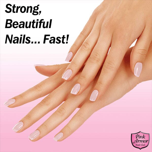 Pink Armor Nail Gel | Keratin Treatment For Long & Healthy Nails | As Seen On TV! Simple Showcase 