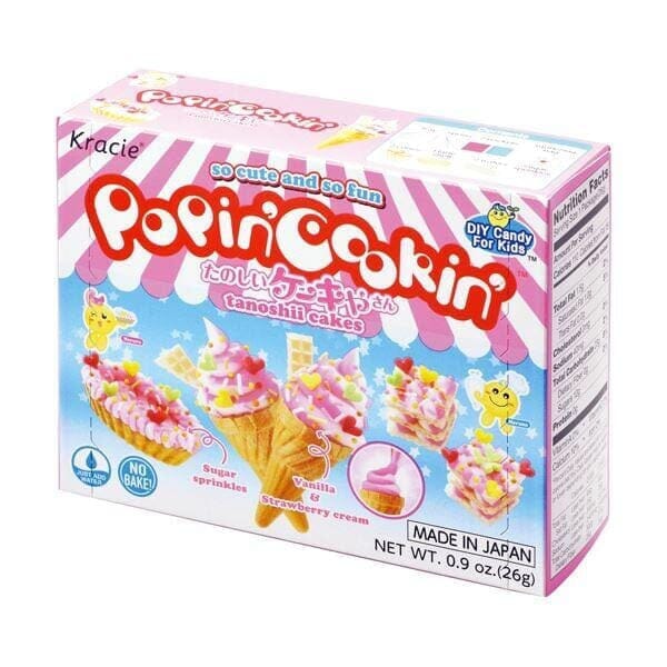 Kracie Popin' Cookin' DIY Novelty Japanese Candy Kits (Multiple Styles) Simple Kracie Popin' Cookin' Tanoshii Cakes Kit 