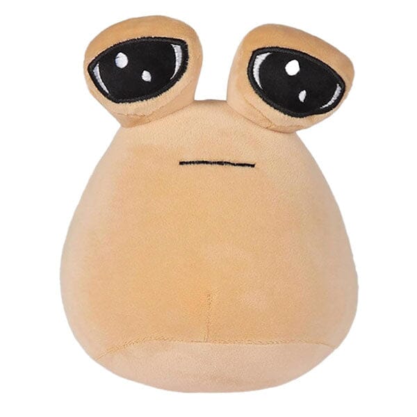 Sad Pou Alien Plush Toy 8.6" Kawaii Game Character Plushie Doll Simple Showcase 