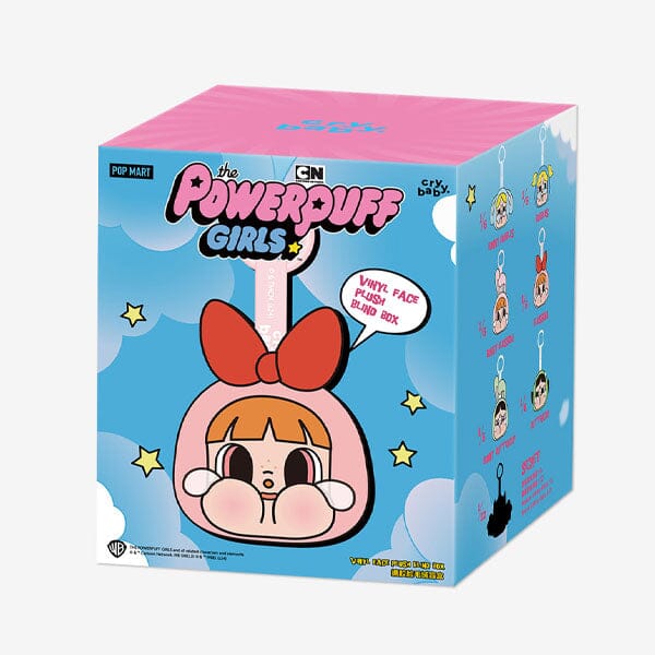 Pop Mart x Powerpuff Girls x CRYBABY: Vinyl Face Plush Bag Clip Blind Box (1pc) Simple Pop Mart 