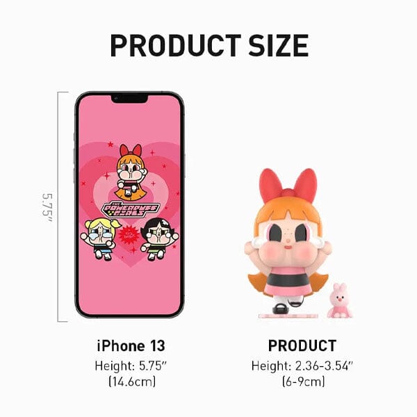 Pop Mart x Powerpuff Girls x CRYBABY: 25th Anniversary Series Figurine Blind Box (1pc) Simple Pop Mart 