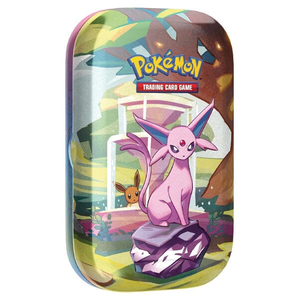 Pokémon TCG: Scarlet & Violet Prismatic Evolutions Collectible Mini Tin (Style Ships Assorted) Simple Pokémon 