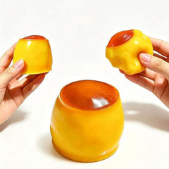 Crunch & Squish Caramel Pudding Crunchy Squishies® Stress Ball Fidget Toy (1pc) Simple Exclusive
