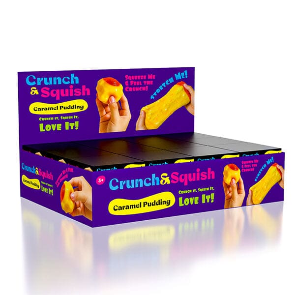 Crunch & Squish Caramel Pudding Crunchy Squishies® Stress Ball Fidget Toy (1pc) Simple Exclusive