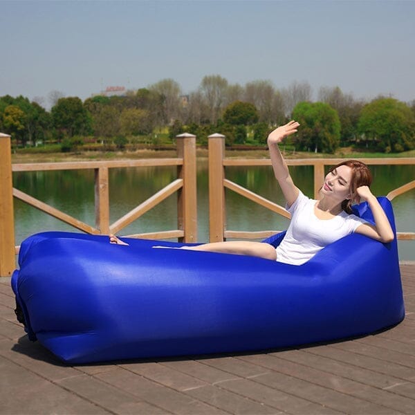 Air Puff: The Breeze Filled Lounger | Portable Inflatable Sofa Simple Showcase 