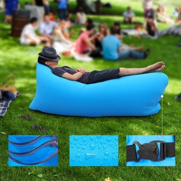 Air Puff: The Breeze Filled Lounger | Portable Inflatable Sofa Simple Showcase 