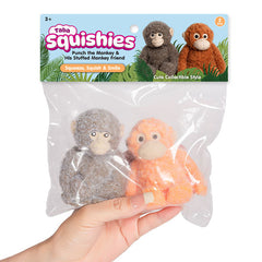Taba Squishies® Punch the Monkey & His Stuffed Monkey Friend Fidget Toys (2pc)
