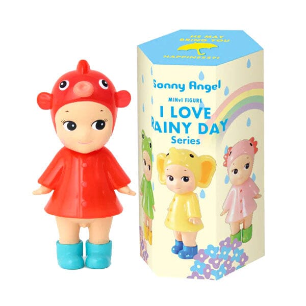 Sonny Angel Collectable Mini Cherub Figurines Limited Edition "I Love Rainy Day" Series Blind Box (1pc) Simple Sonny Angel 