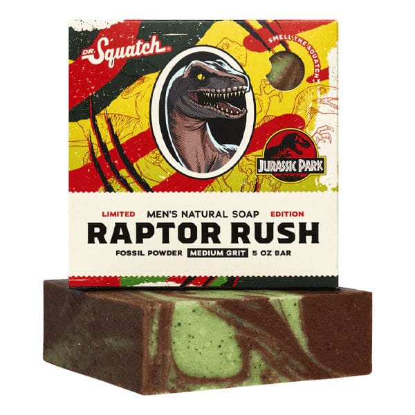 Dr. Squatch® Jurassic Park™ Raptor Rush All-Natural Bar Soap For Men (1pc) Limited Edition Simple Dr. Squatch 