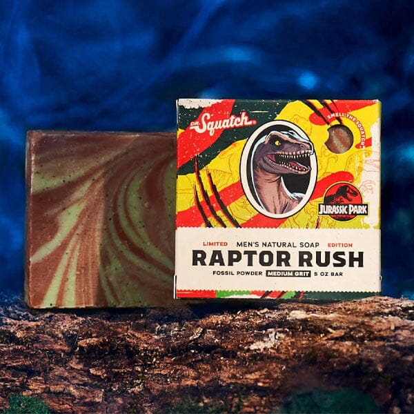 Dr. Squatch® Jurassic Park™ Raptor Rush All-Natural Bar Soap For Men (1pc) Limited Edition Simple Dr. Squatch 