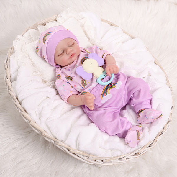 TrueHeart Treasures: Dream Weavers Collection Weighted Reborn Lifelike Baby Dolls (3kg) Baby Aurora