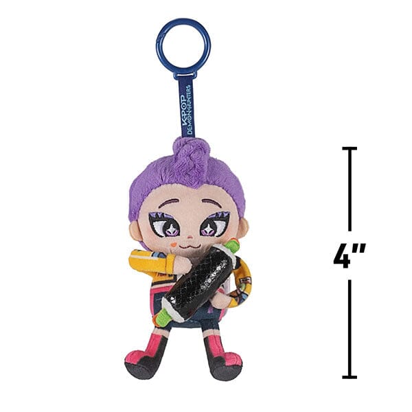 KPop Demon Hunters 4" Retractable Plush Clip (1pc) Character Ships Assorted Simple KPop Demon Hunters 