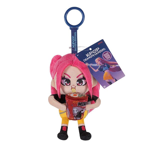 KPop Demon Hunters 4" Retractable Plush Clip (1pc) Character Ships Assorted Simple KPop Demon Hunters 