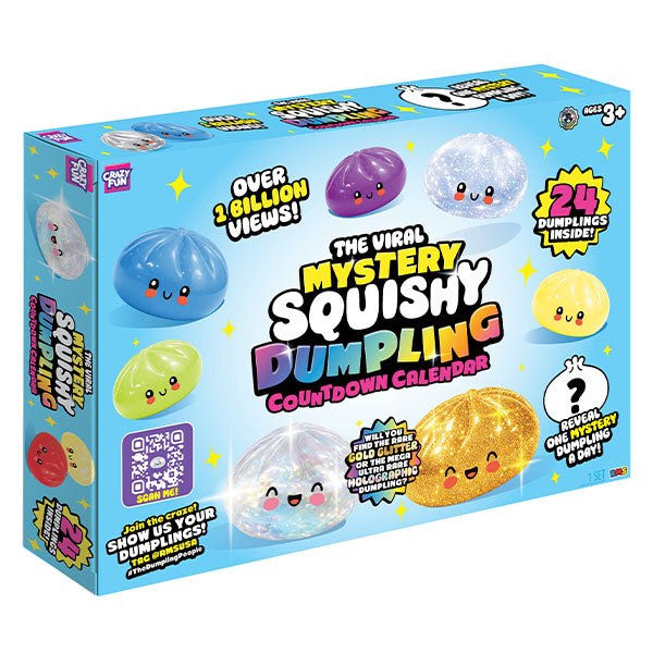 RMS® Mystery Dumpling Bao Bun Fidget Squishy 24-Day Countdown Calendar (24pc)