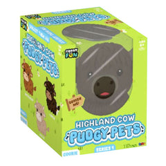 Highland Cow Pudgy Pets Series 1 Squishy Fidget Toy (1pc) Style Ships Assorted Simple Exclusive 