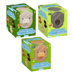 Highland Cow Pudgy Pets Series 1 Squishy Fidget Toy (1pc) Style Ships Assorted Simple Exclusive 