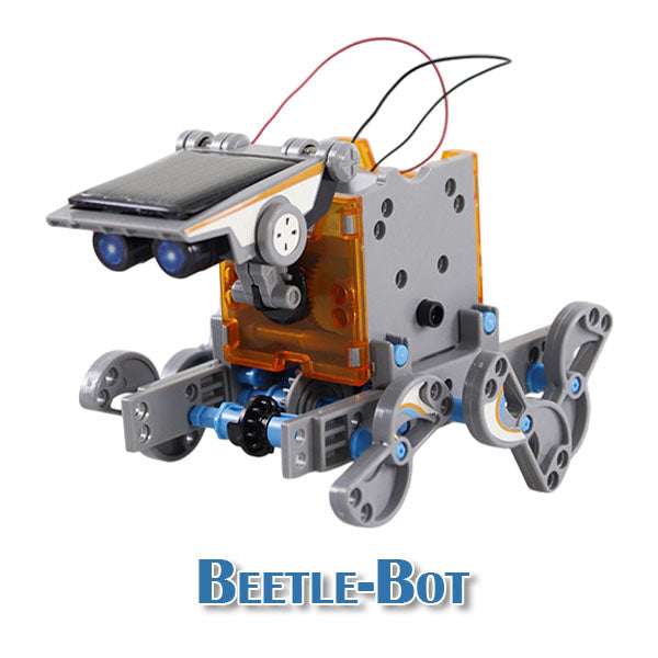 BrainyBotz 13-in-1 DIY Robot Solar-Powered Smart STEM Building & Programming Kit (190pc)