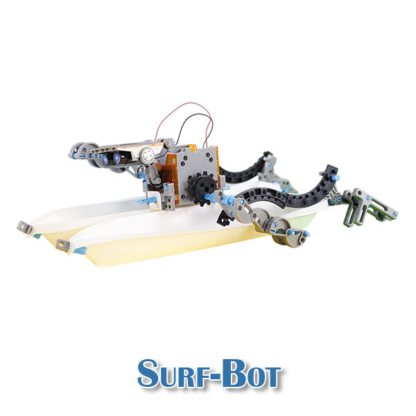BrainyBotz 13-in-1 DIY Robot Solar-Powered Smart STEM Building & Programming Kit (190pc)