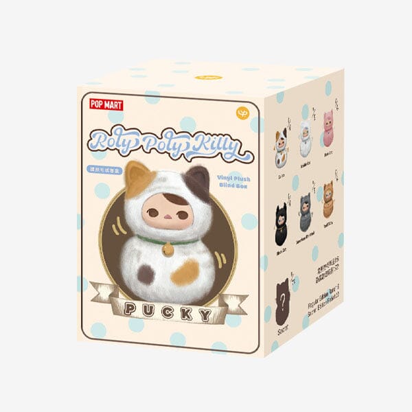 Pop Mart x PUCKY: Roly-Poly Kitty Series Vinyl Plush Blind Box (1pc) Simple Pop Mart 