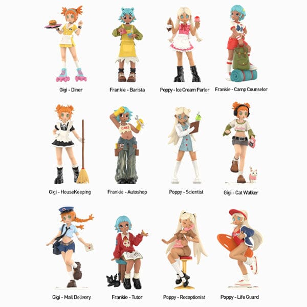 Pop Mart x Peach Riot: Rush Hour Series Collectible Figurine Blind Box (1pc) Simple Pop Mart 