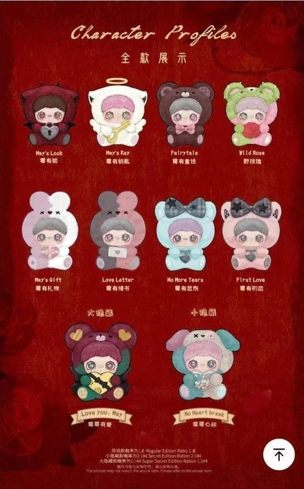 Maymei May I Love You Series Plush Doll Blind Box (1pc) Simple Nommi 