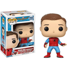 Funko Pop! Marvel: Spider-Man Homemade Suit Unmasked (Exclusive) Simple Showcase 