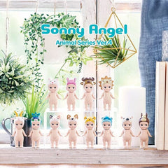 Sonny Angels Collectable Mini Cherub Figurines Animal Series 4 Safari Blind Box (1pc) Simple Showcase 