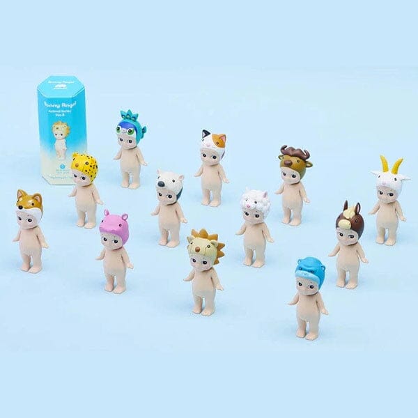 Sonny Angels Collectable Mini Cherub Figurines Animal Series 4 Safari Blind Box (1pc) Simple Showcase 