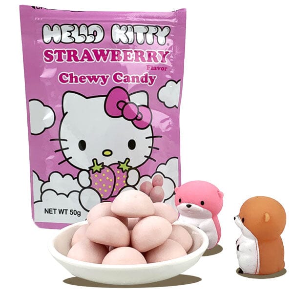 Sanrio Hello Kitty Strawberry Flavor Soft Chewy Candy (50g) Simple Showcase 