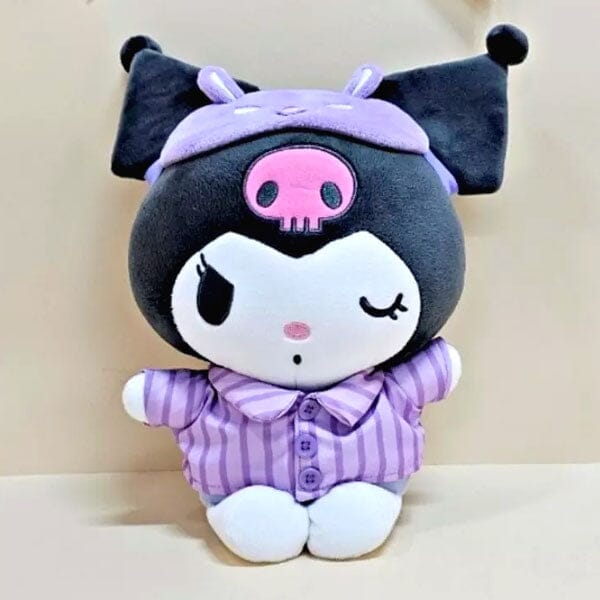 Sanrio Hello Kitty & Friends Pajama Party 10" Kuromi Plush Toy Simple Hello Kitty 