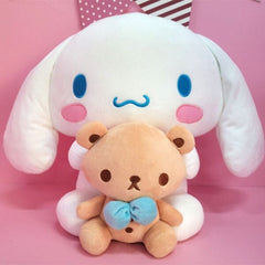 Sanrio Cinnamoroll With Teddy Bear Friend Large 20" Plush Toy Simple Hello Kitty 