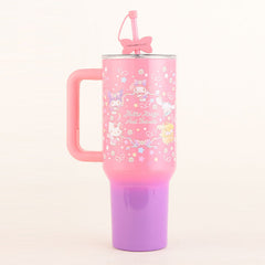 Sanrio Hello Kitty & Friends 40oz Ultimate Insulated Stainless Steel Drink Tumbler (1pc) Includes Straw & Charm