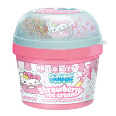 SlimyGloop SCOOPS Sanrio Hello Kitty & Friends Ice Cream Pre-Made & Ready To Play Slime (Multiple Scents) Simple Showcase Hello Kitty - Pink Strawberry Ice Cream Slime 