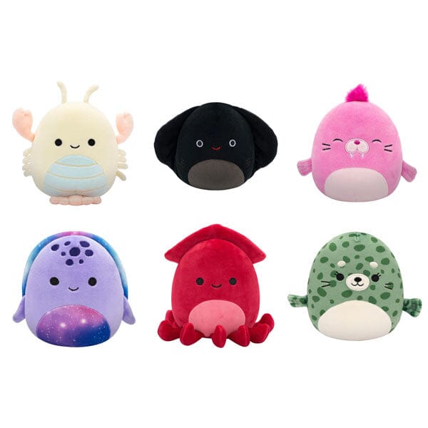 Squishmallows Plush Toys 5" 2024 Sealife Mystery Squad Blind Bag Simple Showcase 